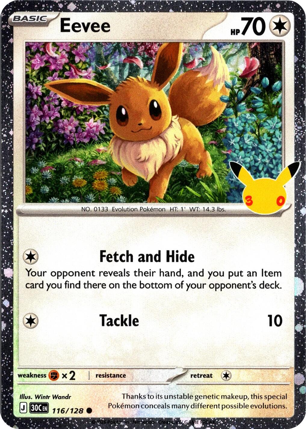 Eevee (116/128) (30th Celebration) [Mega Evolution: 30th Celebration] | Deep Dive Games St. Marys