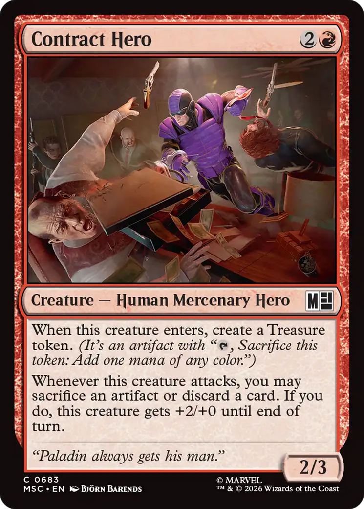 Contract Hero [Marvel Super Heroes Commander] | Deep Dive Games St. Marys
