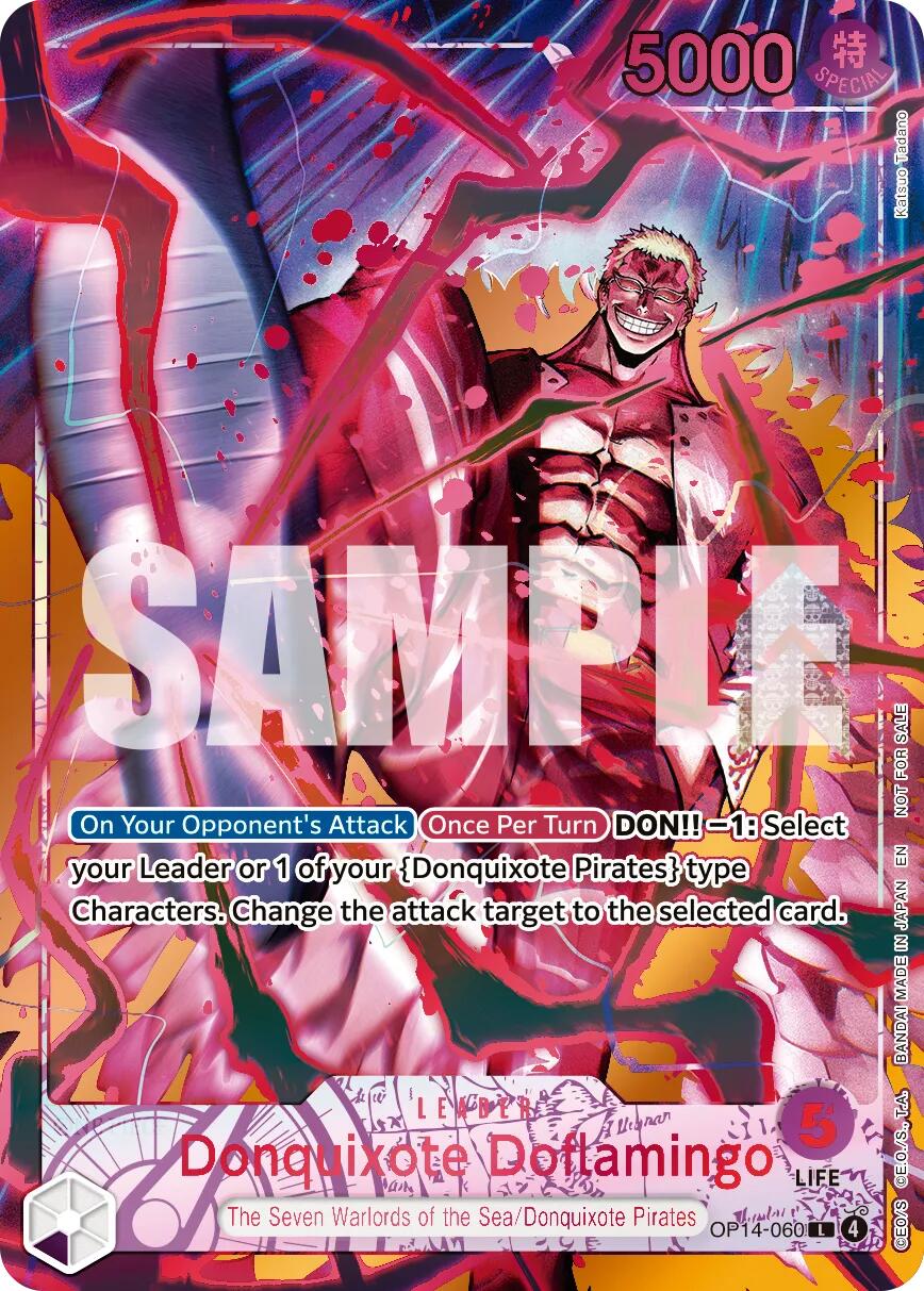 Donquixote Doflamingo (Flame-Flame Fruit Coliseum) [One Piece Promotion Cards] | Deep Dive Games St. Marys