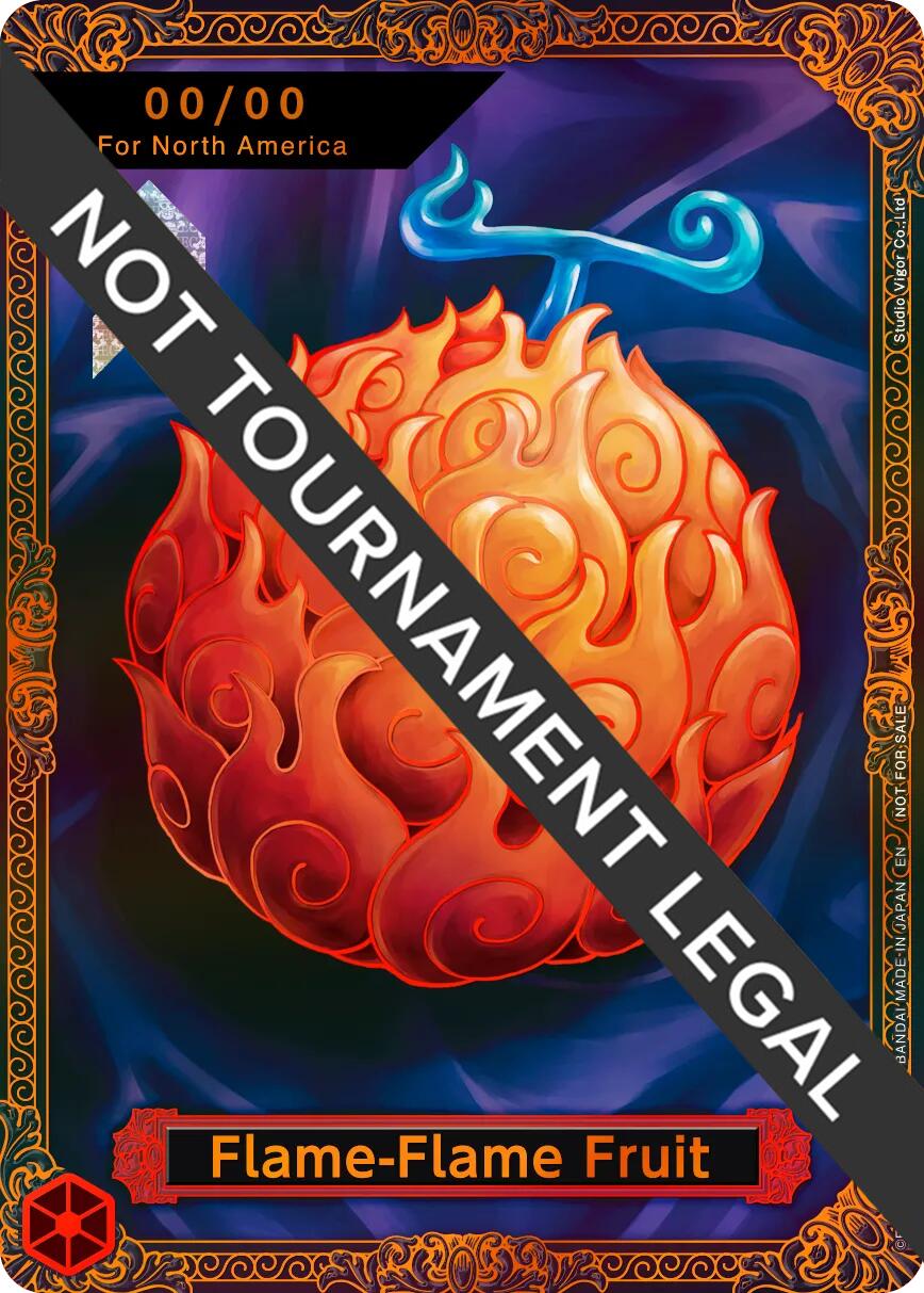 Flame-Flame Fruit Trophy Card (Flame-Flame Fruit Coliseum) [One Piece Promotion Cards] | Deep Dive Games St. Marys