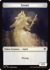 Spirit // Jace Double-Sided Token [Reality Fracture Commander Tokens] | Deep Dive Games St. Marys