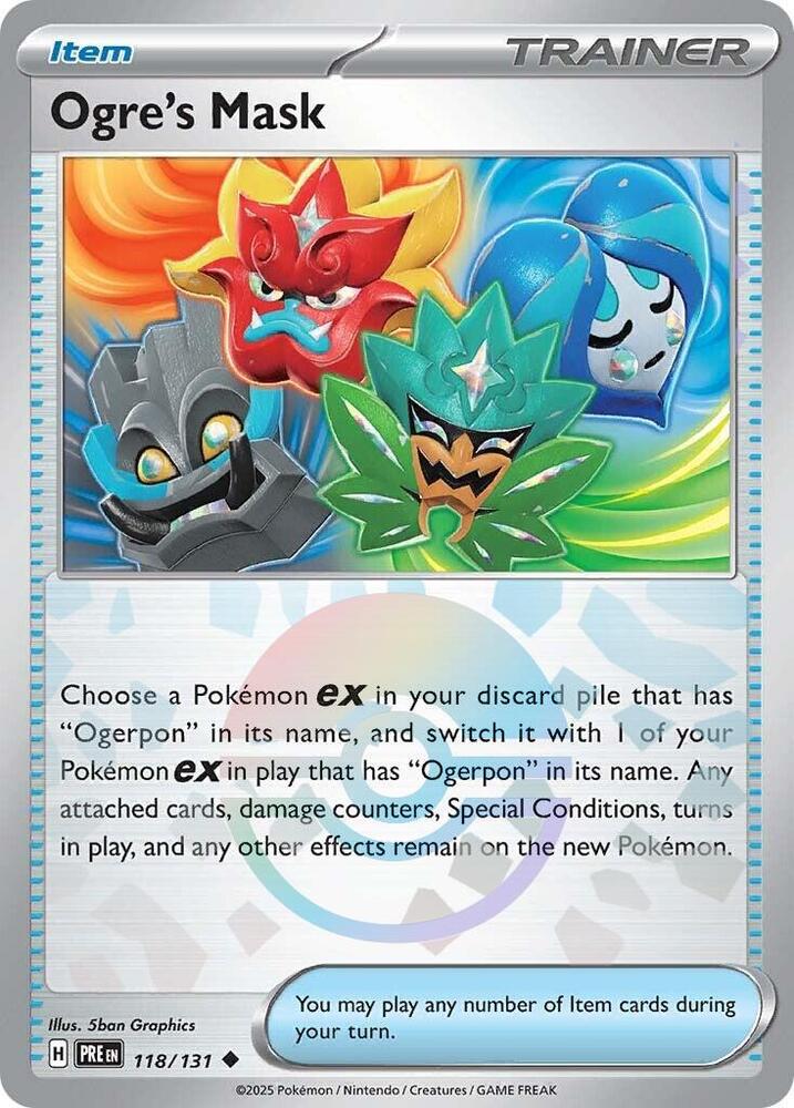 Ogre's Mask (118/131) (Poke Ball Pattern) [Scarlet & Violet: Prismatic Evolutions] | Deep Dive Games St. Marys