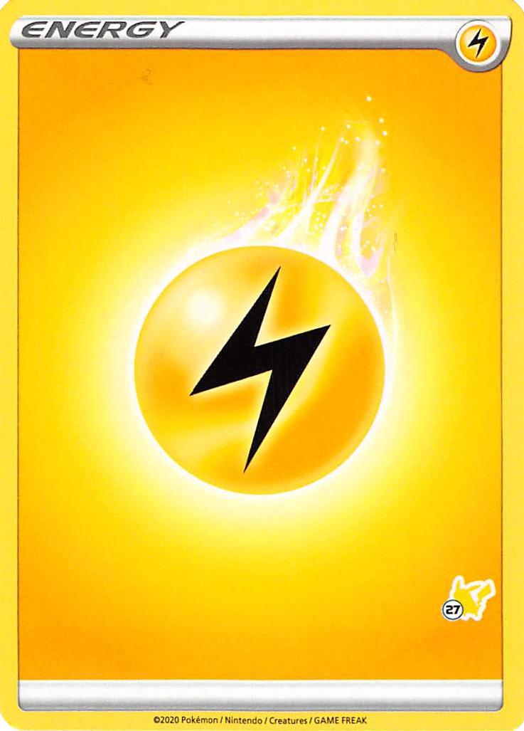 Lightning Energy (Pikachu Stamp #27) [Battle Academy 2022] | Deep Dive Games St. Marys