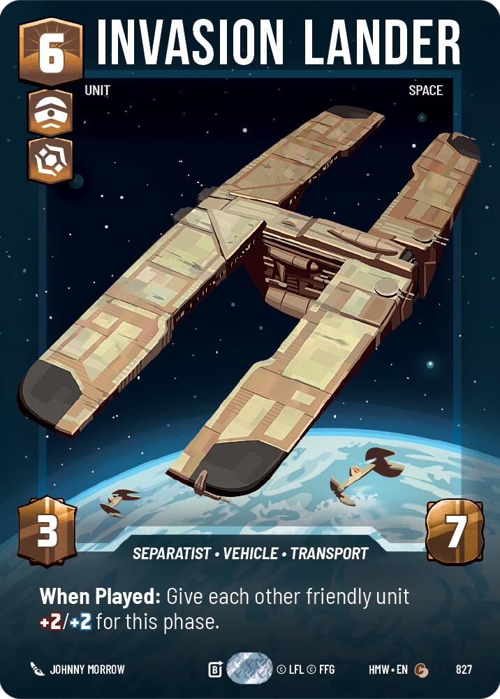 Invasion Lander (827) (Prestige) (827) [Homeworlds] | Deep Dive Games St. Marys