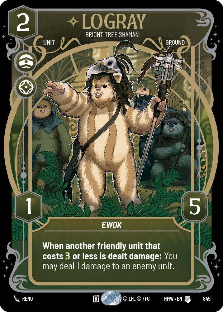 Logray - Bright Tree Shaman (849) (Prestige Foil) (849) [Homeworlds] | Deep Dive Games St. Marys