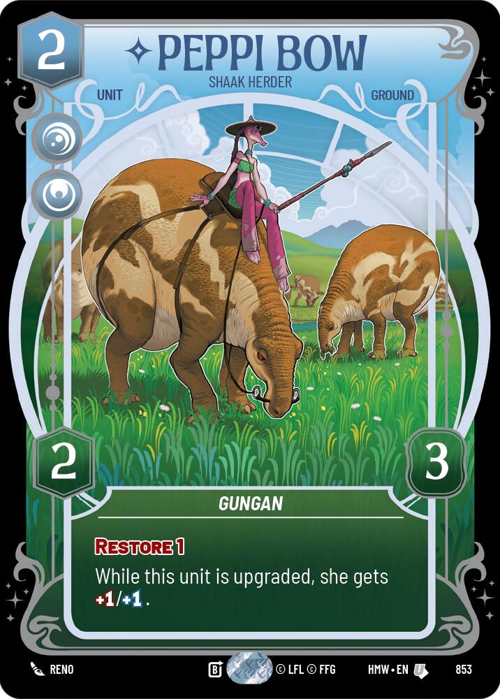 Peppi Bow - Shaak Herder (853) (Prestige Foil) (853) [Homeworlds] | Deep Dive Games St. Marys