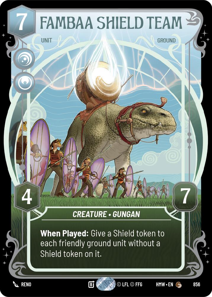Fambaa Shield Team (856) (Prestige Foil) (856) [Homeworlds] | Deep Dive Games St. Marys