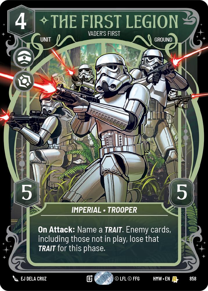 The First Legion - Vader's Fist (858) (Prestige Foil) (858) [Homeworlds] | Deep Dive Games St. Marys