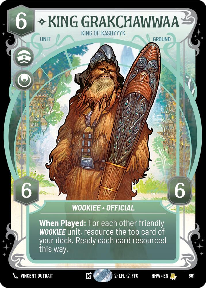 King Grakchawwaa - King of Kashyyyk (861) (Prestige Foil) (861) [Homeworlds] | Deep Dive Games St. Marys