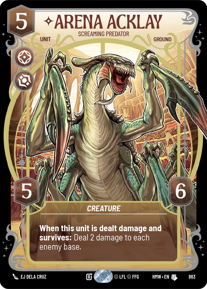 Arena Acklay - Screaming Predator (863) (Prestige Foil) (863) [Homeworlds] | Deep Dive Games St. Marys