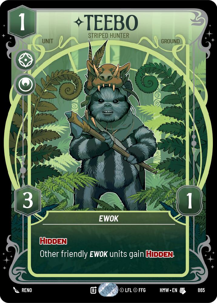 Teebo - Striped Hunter (865) (Prestige Foil) (865) [Homeworlds] | Deep Dive Games St. Marys