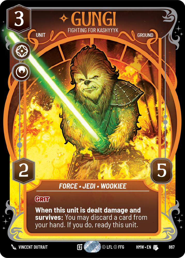 Gungi - Fighting for Kashyyyk (867) (Prestige Foil) (867) [Homeworlds] | Deep Dive Games St. Marys