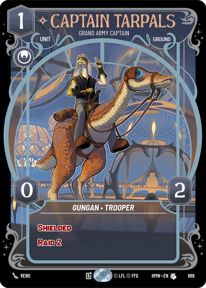 Captain Tarpals - Grand Army Captain (869) (Prestige Foil) (869) [Homeworlds] | Deep Dive Games St. Marys