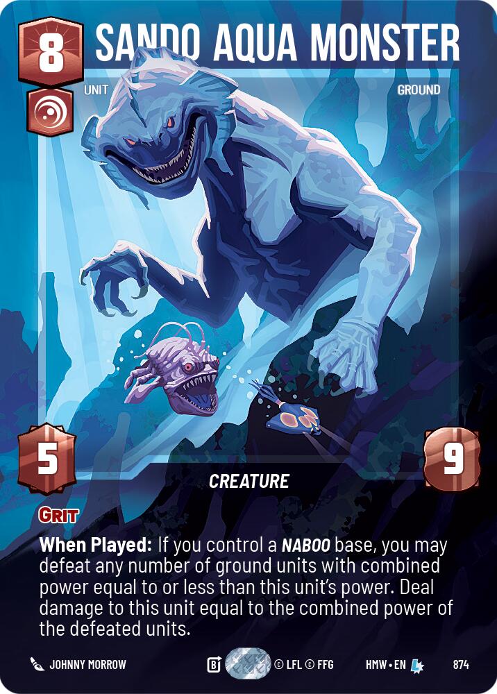 Sando Aqua Monster (874) (Prestige Foil) (874) [Homeworlds] | Deep Dive Games St. Marys