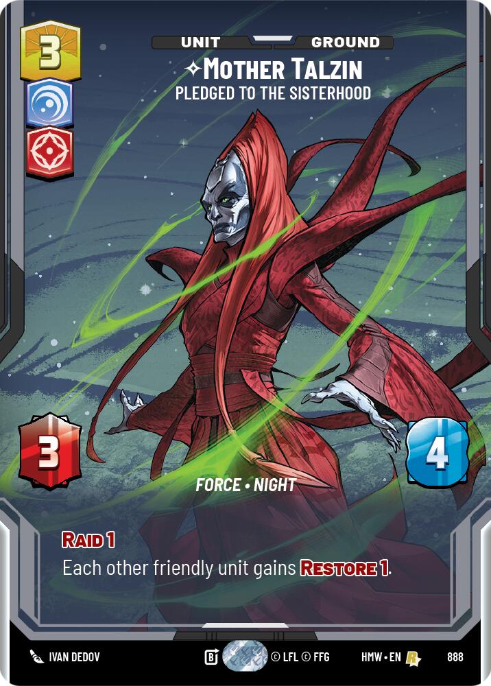 Mother Talzin - Pledged to the Sisterhood (888) (Prestige Foil) (888) [Homeworlds] | Deep Dive Games St. Marys
