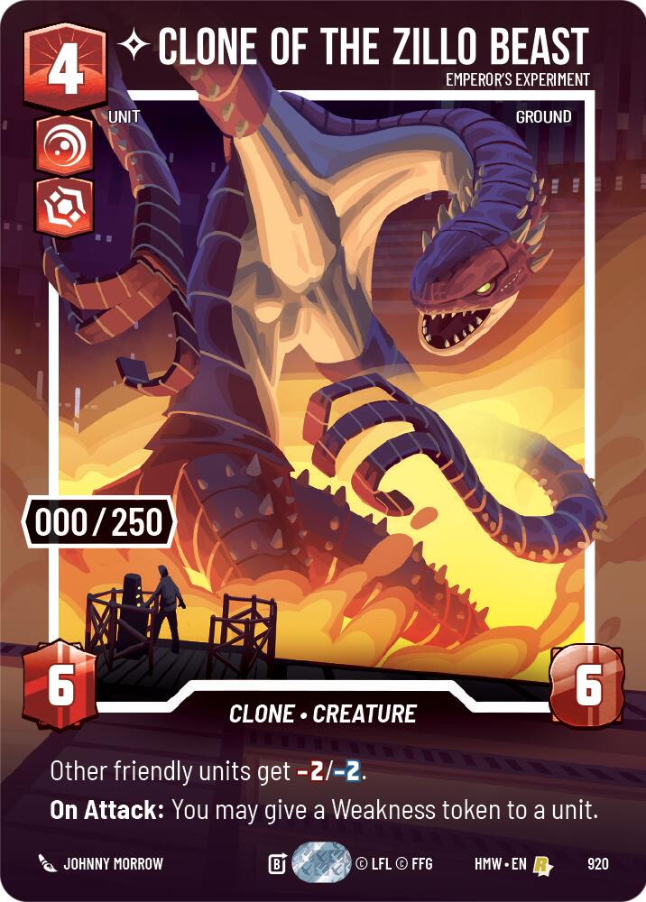 Clone of the Zillo Beast - Emperor's Experiment (920) (Serialized) (920) [Homeworlds] | Deep Dive Games St. Marys