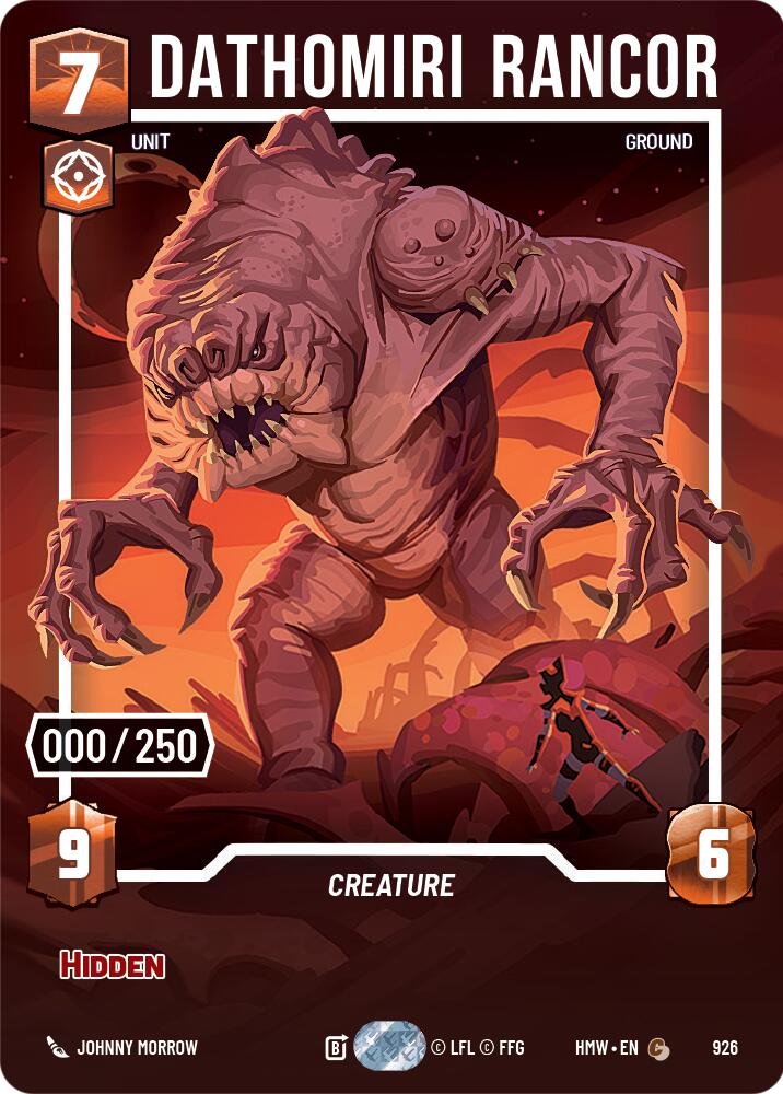 Dathomiri Rancor (926) (Serialized) (926) [Homeworlds] | Deep Dive Games St. Marys