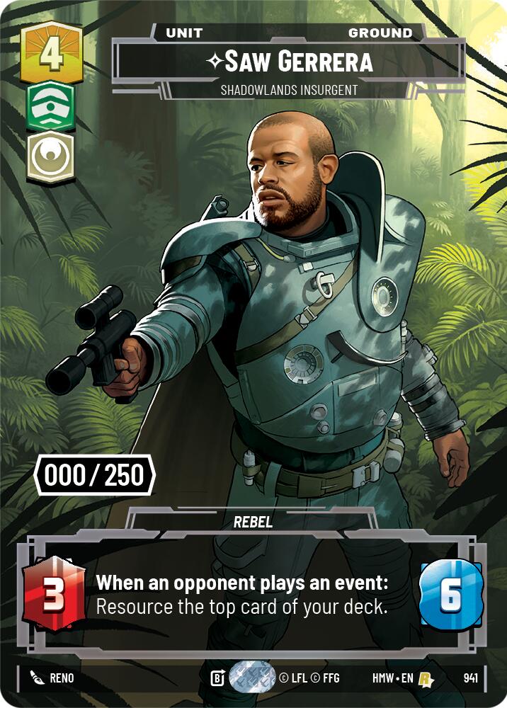 Saw Gerrera - Shadowlands Insurgent (941) (Serialized) (941) [Homeworlds] | Deep Dive Games St. Marys