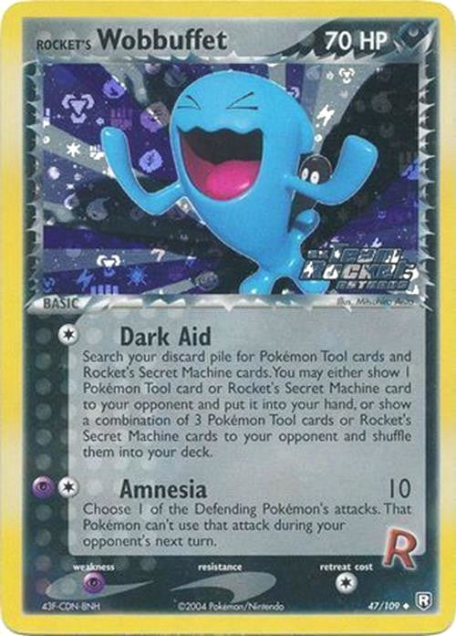 Rocket's Wobbuffet (47/109) (Stamped) [EX: Team Rocket Returns] | Deep Dive Games St. Marys
