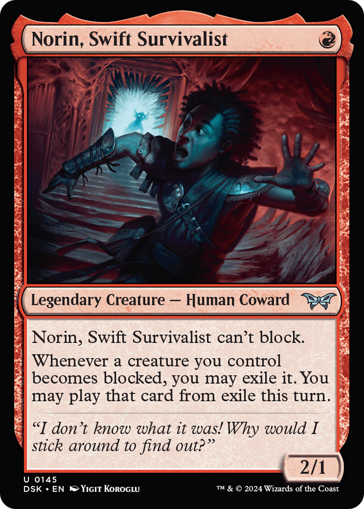 Norin, Swift Survivalist (0145) [Duskmourn: House of Horror] | Deep Dive Games St. Marys