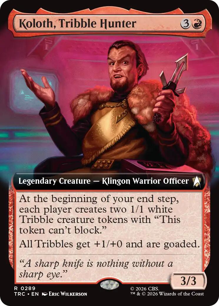Koloth, Tribble Hunter (Extended Art) [Star Trek Commander] | Deep Dive Games St. Marys