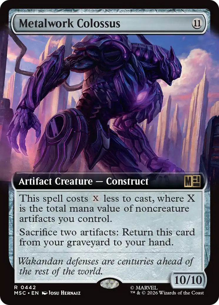 Metalwork Colossus (Extended Art) [Marvel Super Heroes Commander] | Deep Dive Games St. Marys