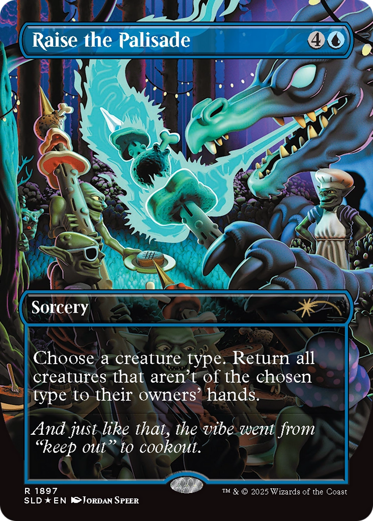 Raise the Palisade (Double Rainbow Foil) [Secret Lair Drop Series] | Deep Dive Games St. Marys