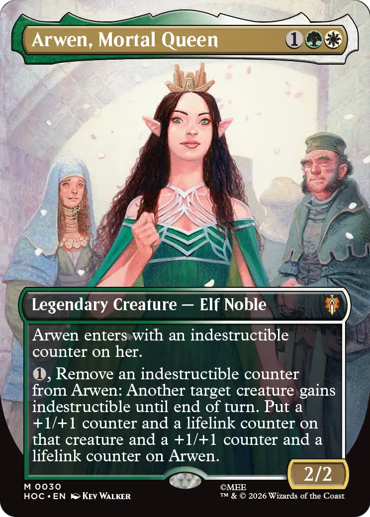Arwen, Mortal Queen (Borderless) [The Hobbit: Eternal-Legal] | Deep Dive Games St. Marys