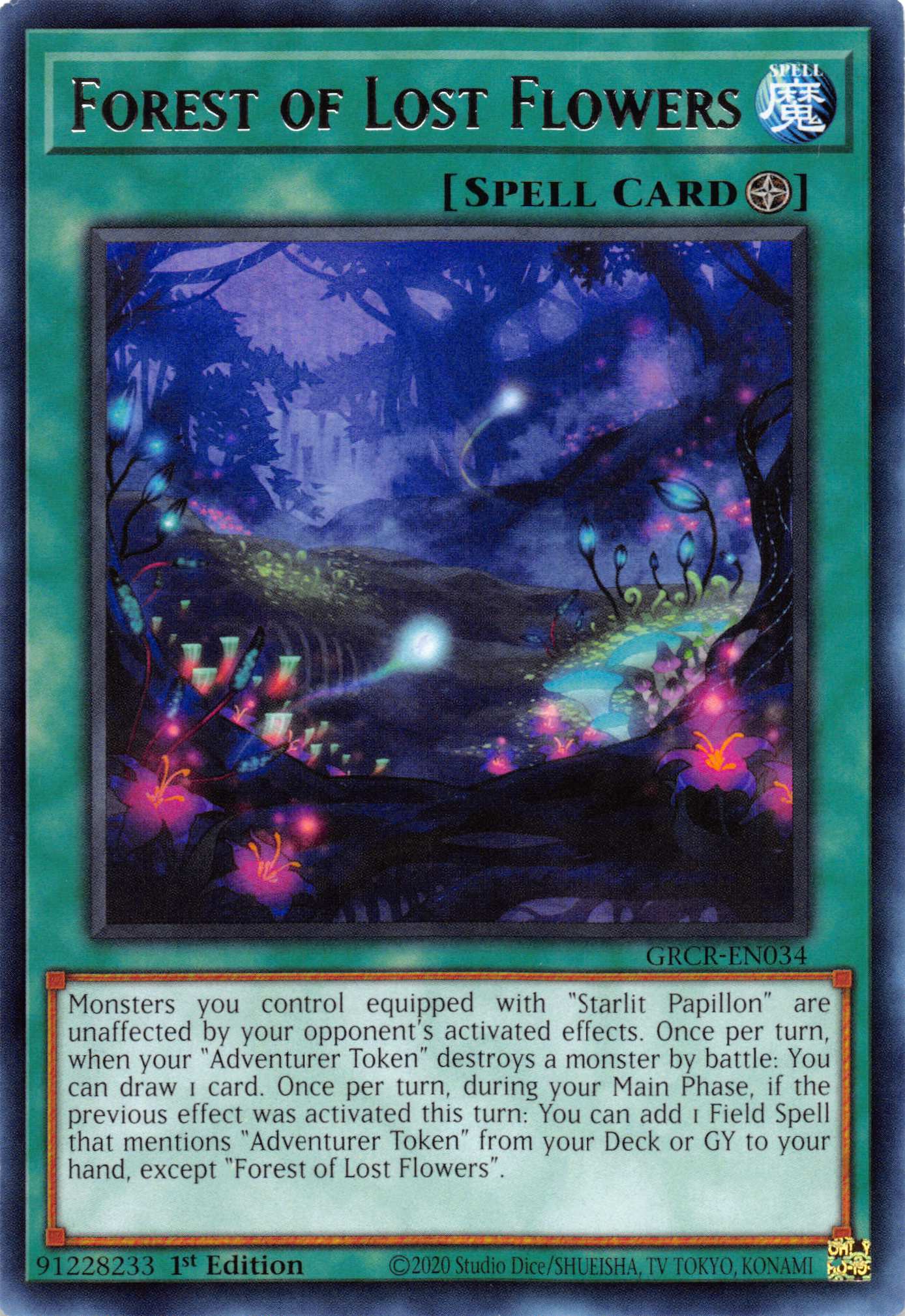 Forest of Lost Flowers [GRCR-EN034] Rare | Deep Dive Games St. Marys