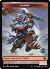 Dog // Goblin Double-Sided Token [Tarkir: Dragonstorm Commander Tokens] | Deep Dive Games St. Marys