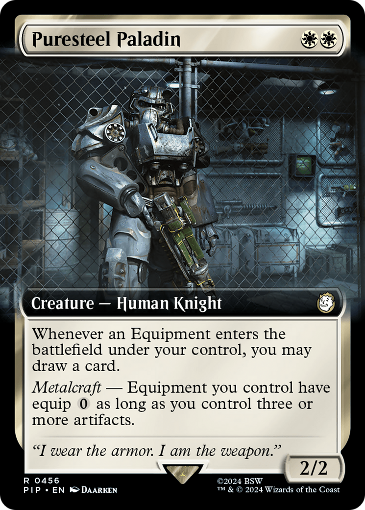 Puresteel Paladin (Extended Art) [Fallout] | Deep Dive Games St. Marys