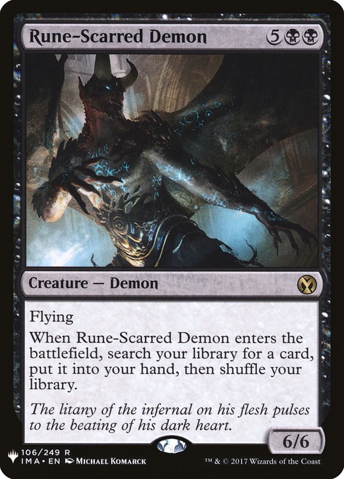Rune-Scarred Demon [Mystery Booster] | Deep Dive Games St. Marys