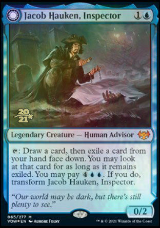 Jacob Hauken, Inspector // Hauken's Insight [Innistrad: Crimson Vow Prerelease Promos] | Deep Dive Games St. Marys
