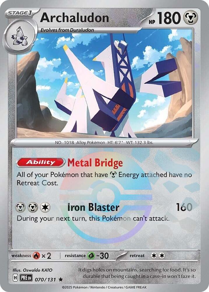 Archaludon (070/131) (Poke Ball Pattern) [Scarlet & Violet: Prismatic Evolutions] | Deep Dive Games St. Marys