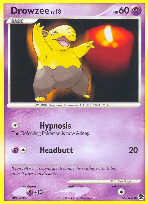 Drowzee (65/106) [Diamond & Pearl: Great Encounters] | Deep Dive Games St. Marys