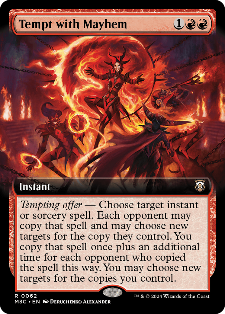 Tempt with Mayhem (Extended Art) [Modern Horizons 3 Commander] | Deep Dive Games St. Marys