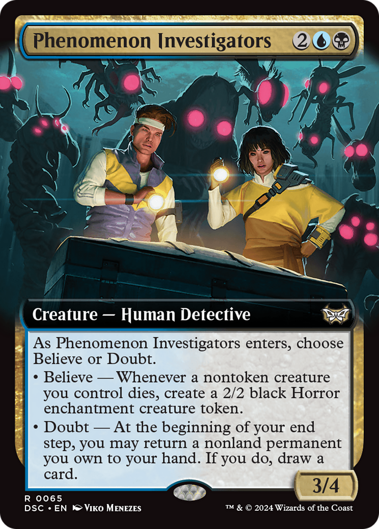 Phenomenon Investigators (Extended Art) [Duskmourn: House of Horror Commander] | Deep Dive Games St. Marys