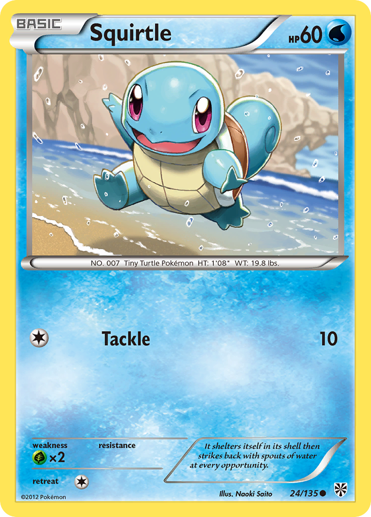 Squirtle (24/135) [Black & White: Plasma Storm] | Deep Dive Games St. Marys
