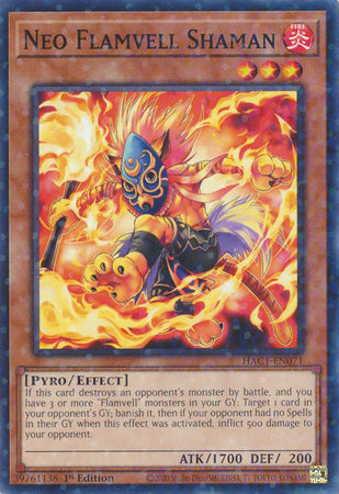 Neo Flamvell Shaman (Duel Terminal) [HAC1-EN071] Common | Deep Dive Games St. Marys
