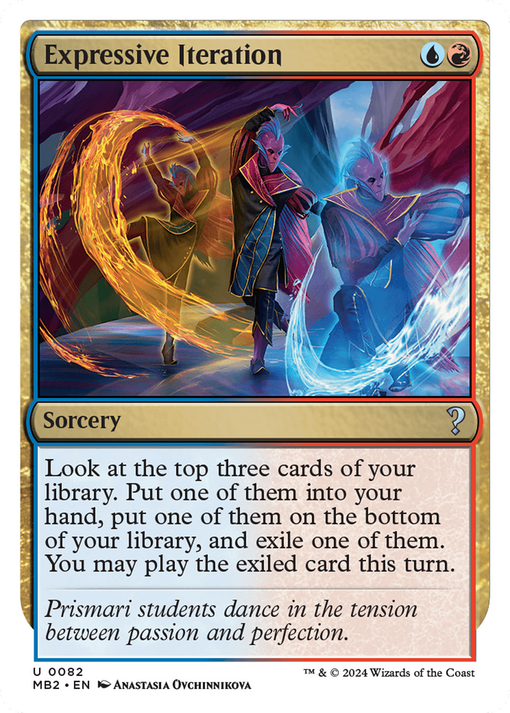 Expressive Iteration (White Border) [Mystery Booster 2] | Deep Dive Games St. Marys