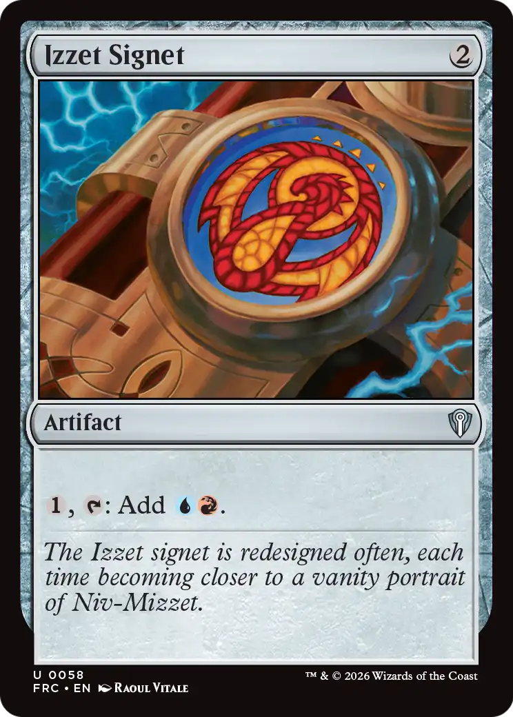 Izzet Signet [Reality Fracture Commander] | Deep Dive Games St. Marys