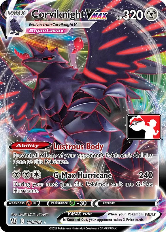 Corviknight VMAX (110/163) [Prize Pack Series One] | Deep Dive Games St. Marys