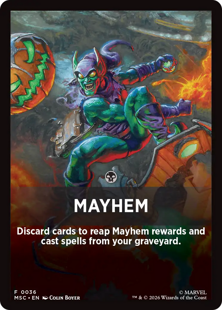 Mayhem Theme Card [Marvel Super Heroes Commander] | Deep Dive Games St. Marys