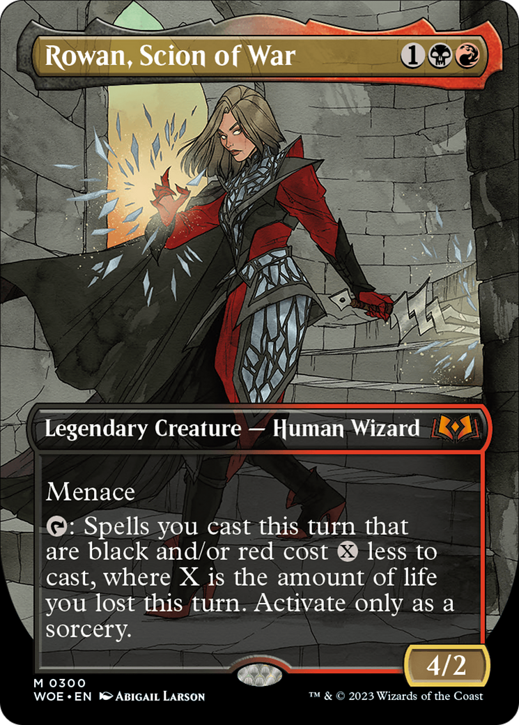 Rowan, Scion of War (Borderless Alternate Art) [Wilds of Eldraine] | Deep Dive Games St. Marys
