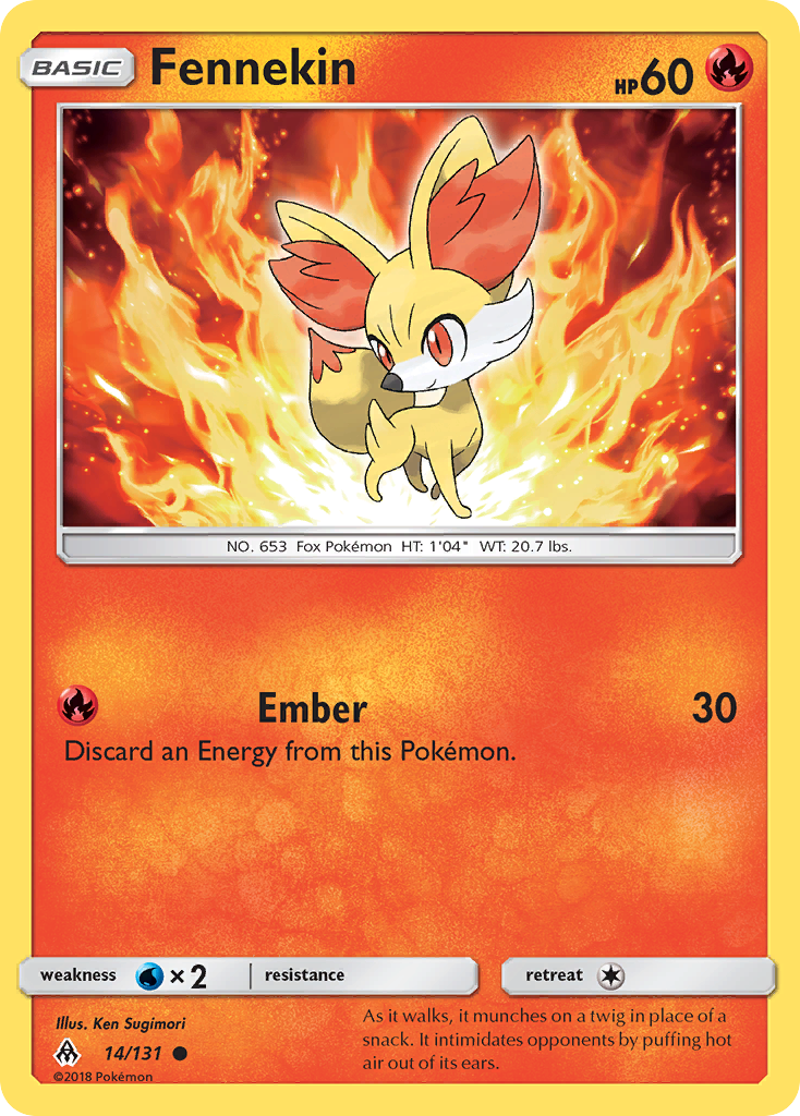 Fennekin (14/131) [Sun & Moon: Forbidden Light] | Deep Dive Games St. Marys