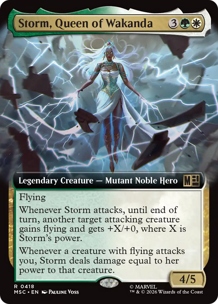 Storm, Queen of Wakanda (Extended Art) [Marvel Super Heroes Commander] | Deep Dive Games St. Marys