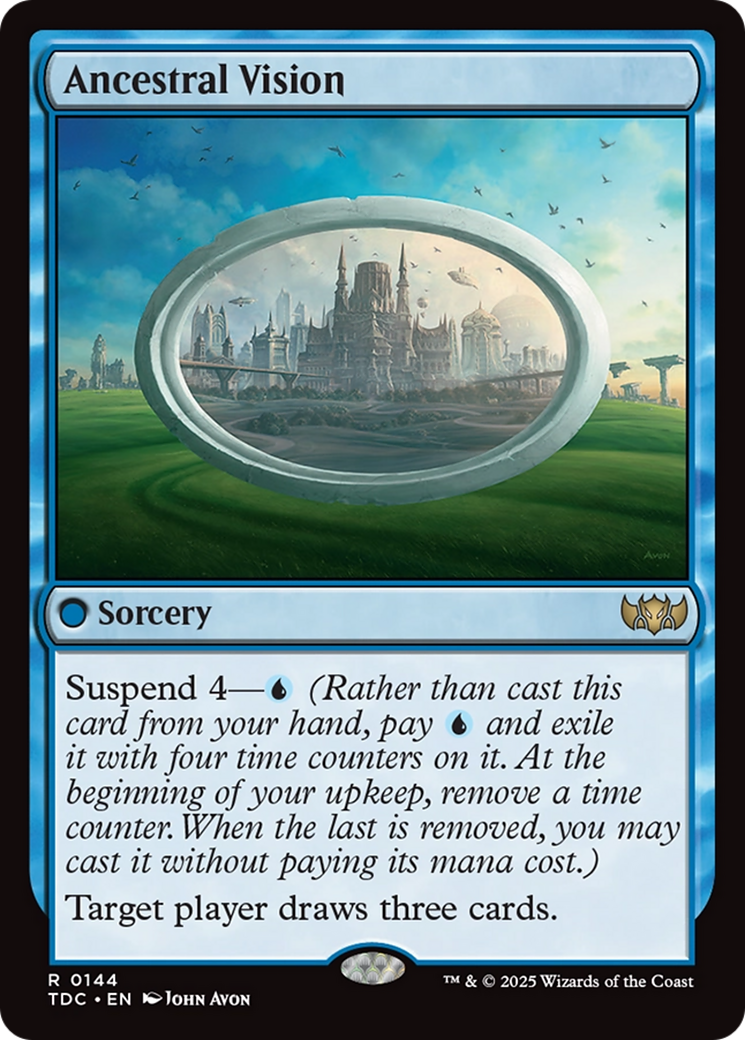 Ancestral Vision [Tarkir: Dragonstorm Commander] | Deep Dive Games St. Marys