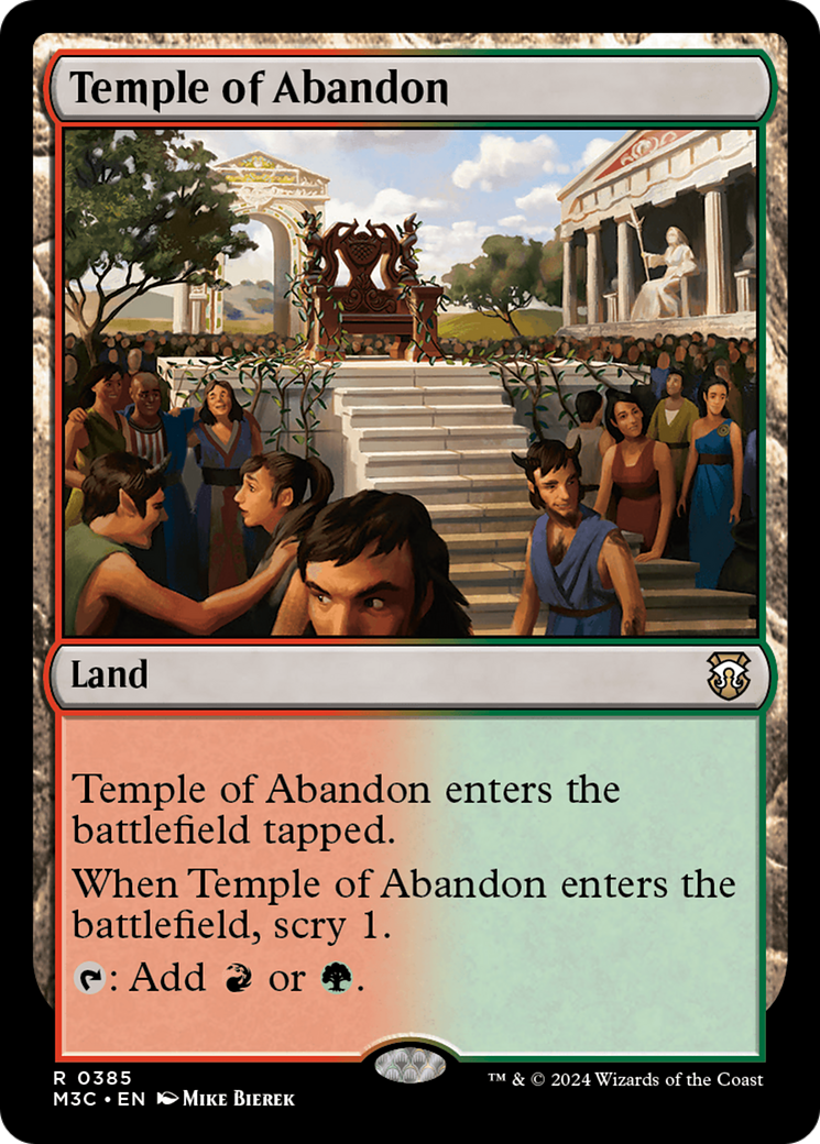 Temple of Abandon [Modern Horizons 3 Commander] | Deep Dive Games St. Marys