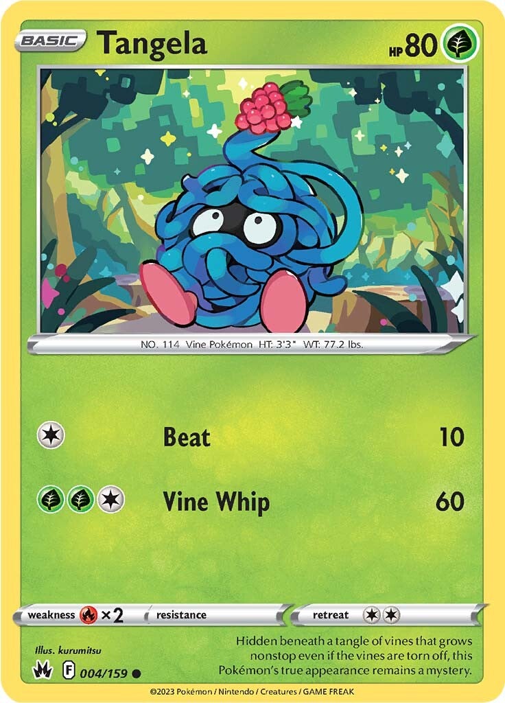 Tangela (004/159) [Sword & Shield: Crown Zenith] | Deep Dive Games St. Marys