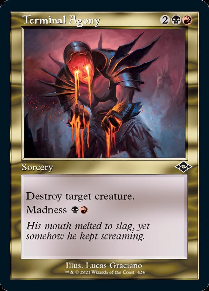 Terminal Agony (Retro Foil Etched) [Modern Horizons 2] | Deep Dive Games St. Marys